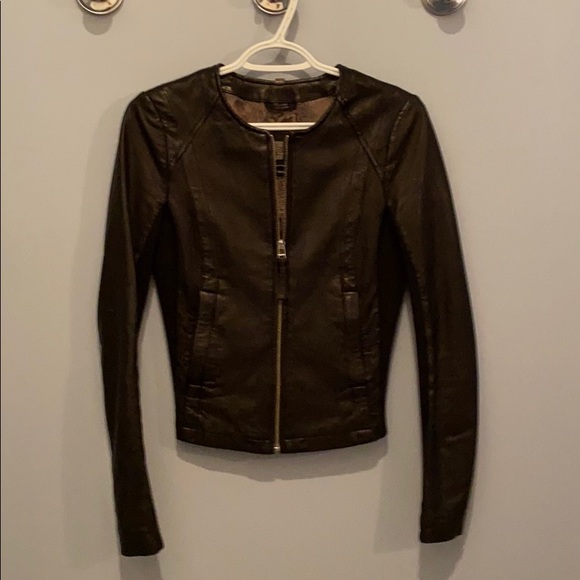 Black leather mackage jacket !